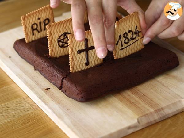 Hautausmaan brownie Halloweenin kunniaksi - Valmistelu askel 5