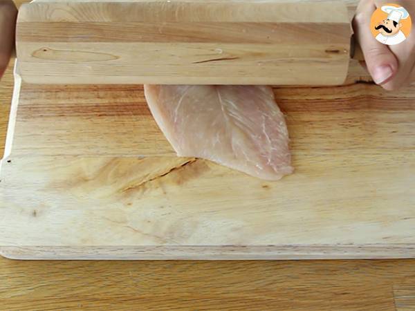 Kananpallotiinit mozzarellan kera - Valmistelu askel 1