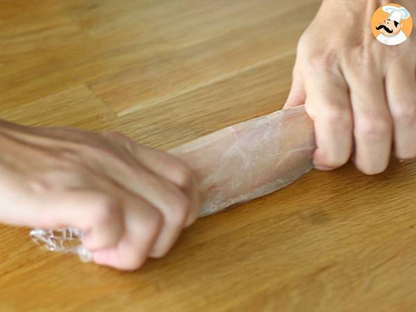 Kananpallotiinit mozzarellan kera - Valmistelu askel 3