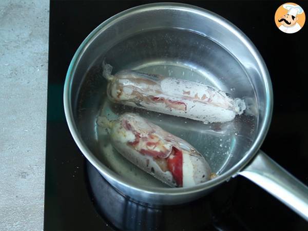 Kananpallotiinit mozzarellan kera - Valmistelu askel 5