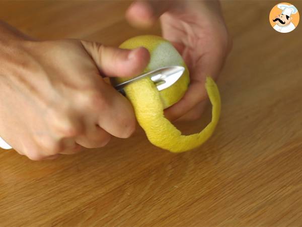 Helppo kotitekoinen limoncello - Valmistelu askel 1