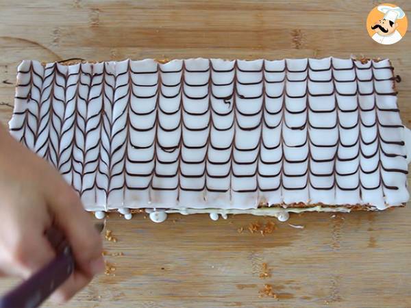Vanilja mille-feuille - Valmistelu askel 13