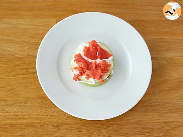 Lohi mille feuille vihreän omenan kanssa - Valmistelu askel 4
