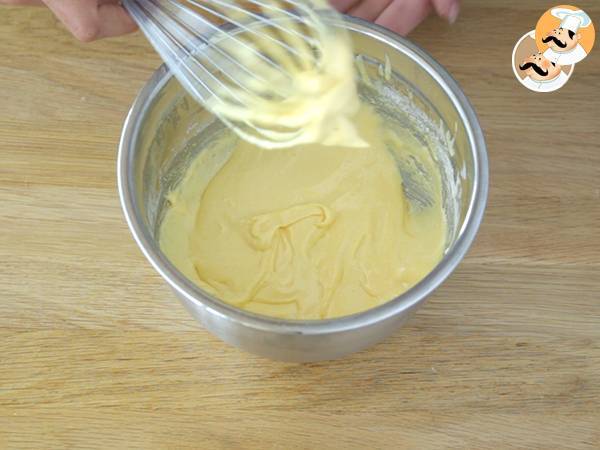 Vanilja-suklaa-aurinkotorttu - Valmistelu askel 1