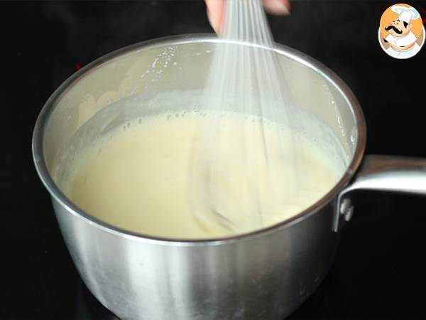 Vanilja-suklaa-aurinkotorttu - Valmistelu askel 3