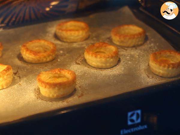Vadelmat ja mascarpone vol au vent -jälkiruoka - Valmistelu askel 3