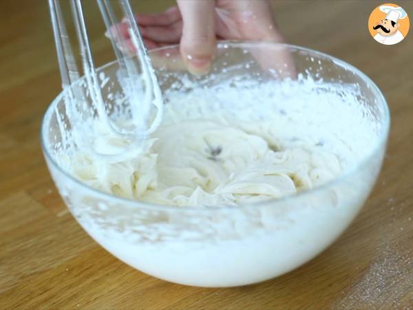 Vadelmat ja mascarpone vol au vent -jälkiruoka - Valmistelu askel 4