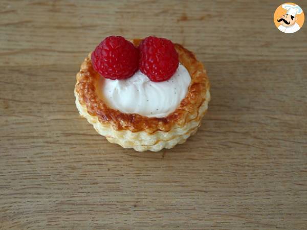 Vadelmat ja mascarpone vol au vent -jälkiruoka - Valmistelu askel 5