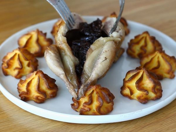 Viiriäiset luumujen kera - Valmistelu askel 4