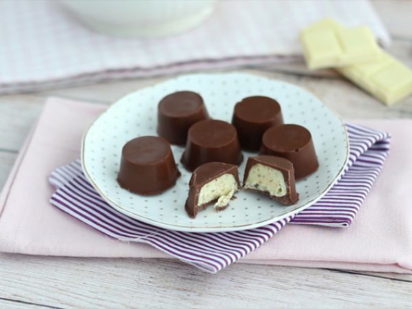 Kotitekoiset Kinder Schoko-Bons suklaat - Valmistelu askel 5
