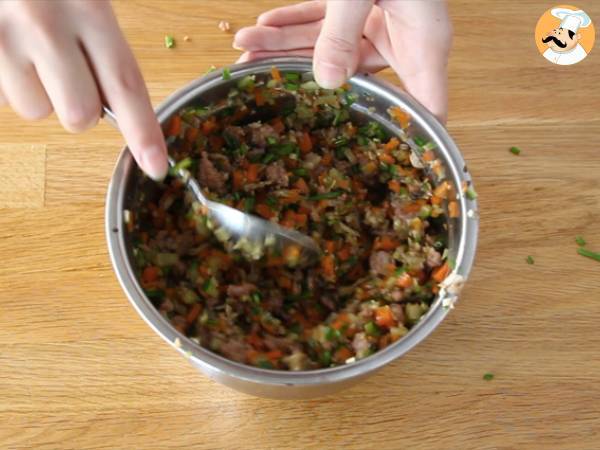 Banh Bao, höyrytetyt sämpylät - Valmistelu askel 7
