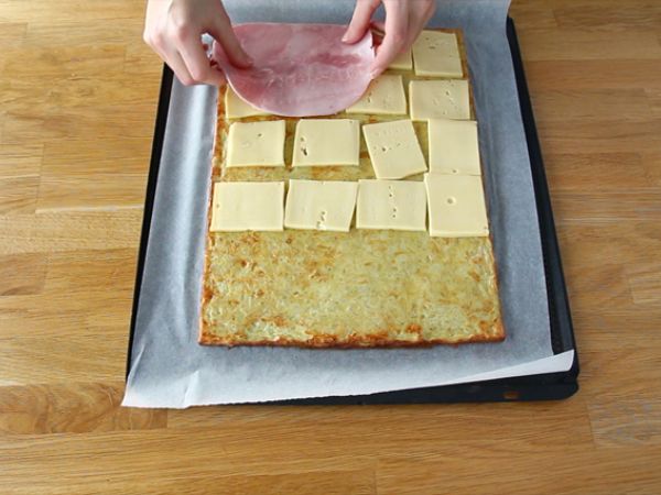 Perunaruoka Savoy Raclette -juustolla ja kinkulla - Valmistelu askel 4