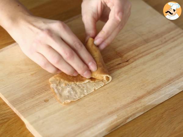 Karamellisoitujen omenoiden pannukakkusamoussat - Valmistelu askel 7