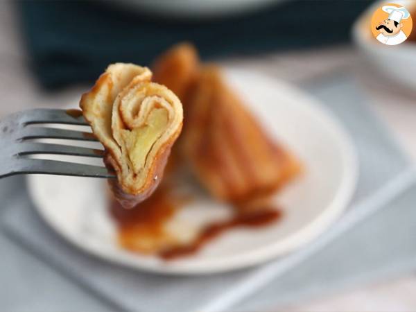 Karamellisoitujen omenoiden pannukakkusamoussat - Valmistelu askel 8