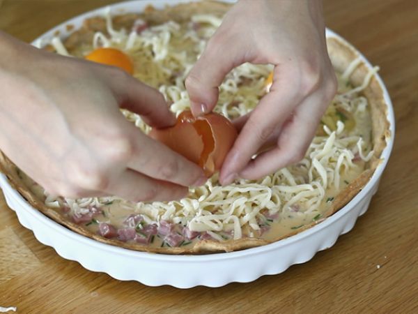 Munakokkeli kinkun ja juuston kanssa - Valmistelu askel 5