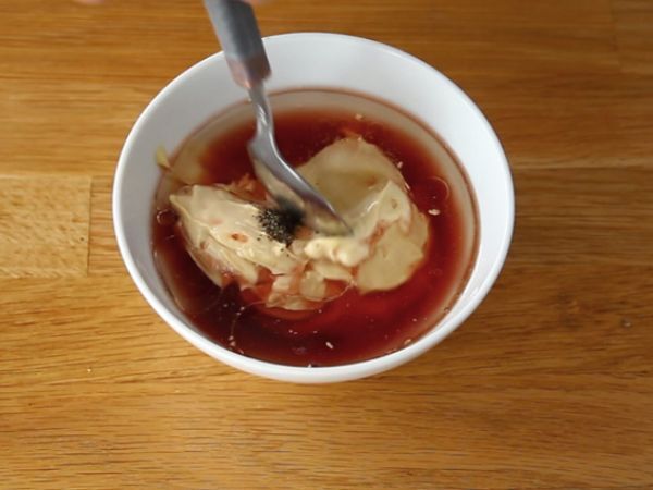 Riisisalaatti (nopea ja helppo) - Valmistelu askel 3
