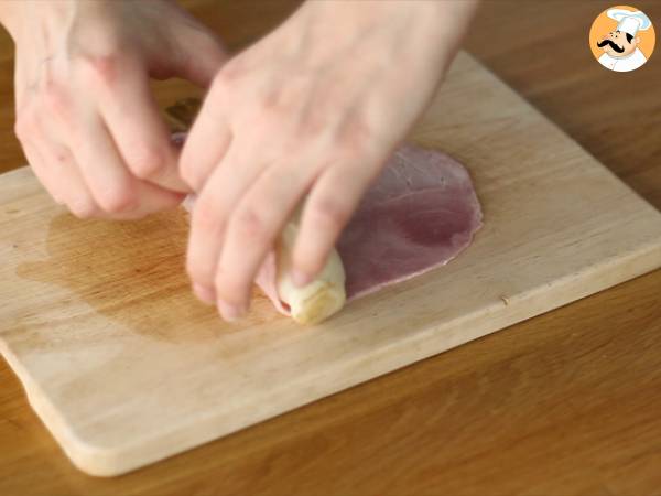 Kinkku endiivien gratinoitu - Valmistelu askel 2