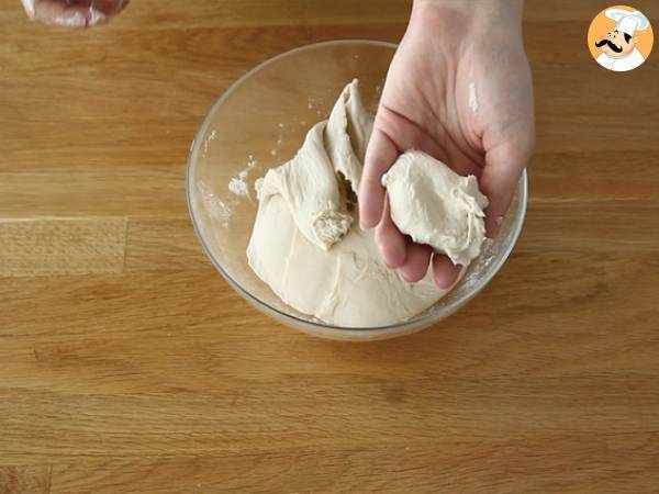 Pizzapullat kinkku-juustotäytteellä - Valmistelu askel 3