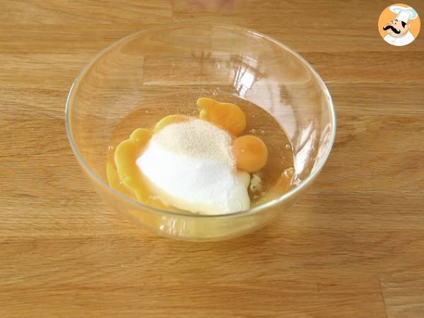 Raparperi ylösalaisin -kakku - Valmistelu askel 4