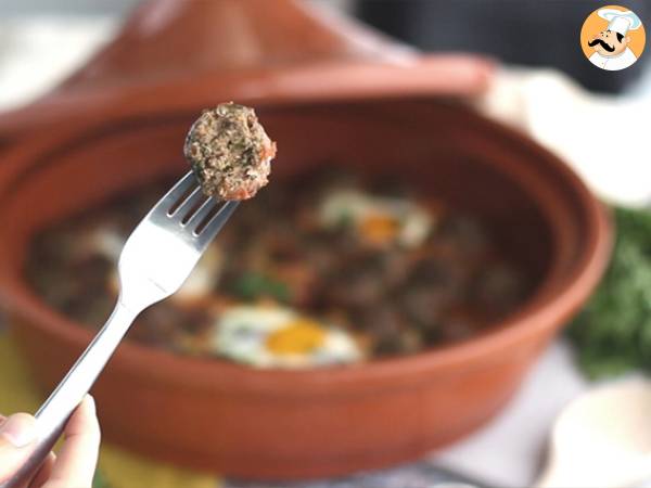 Kefta tagine (mausteisten ja yrttien kanssa jauhettuja lihapullia) - Valmistelu askel 8