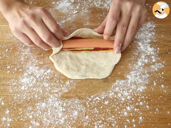 Spiro-koirat, kotitekoiset hot dogit - Valmistelu askel 5