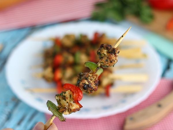 Kana-paprikakebab - Valmistelu askel 5