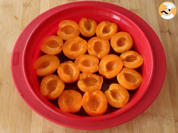 Nopea ja helppo aprikoosikakku - Valmistelu askel 2