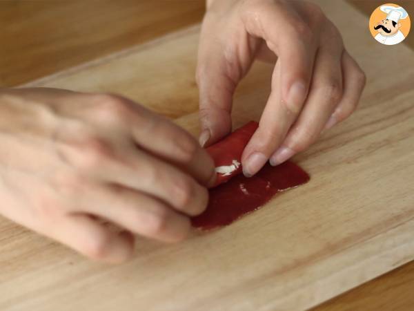 Bündnerfleisch-kääryleet Chavrouxin kanssa - Valmistelu askel 3