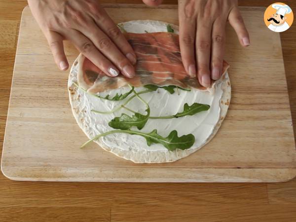 Kuivattua lihaa sisältävien aperitiivien kvartetti - Valmistelu askel 9