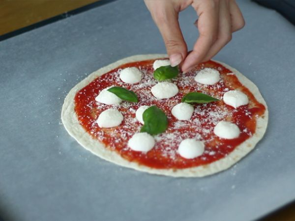 Pizza tortilla express - Valmistelu askel 3
