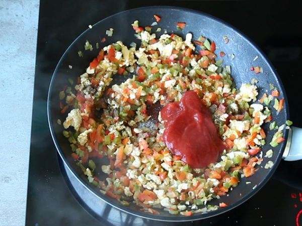 Kanaa ja avokadoa quesadillat - Valmistelu askel 3