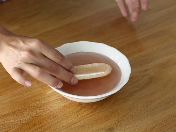 Nopea ja helppo vadelmatiramisu - Valmistelu askel 1