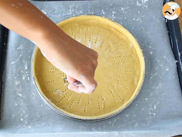 Ranskalainen sininen, valkoinen ja punainen torttu - Valmistelu askel 1