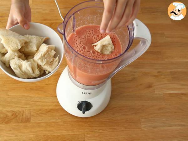 Salmorejo, espanjalainen kylmä keitto - Valmistelu askel 2