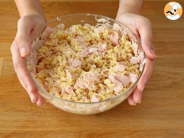 Kinkku- ja juustokroketit lehtitaikinasta - Valmistelu askel 2