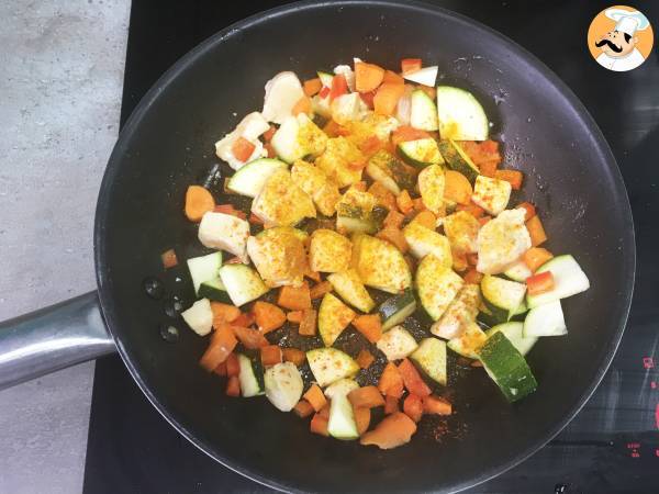 Nopea couscous (kana ja vihanneksia) - Valmistelu askel 2