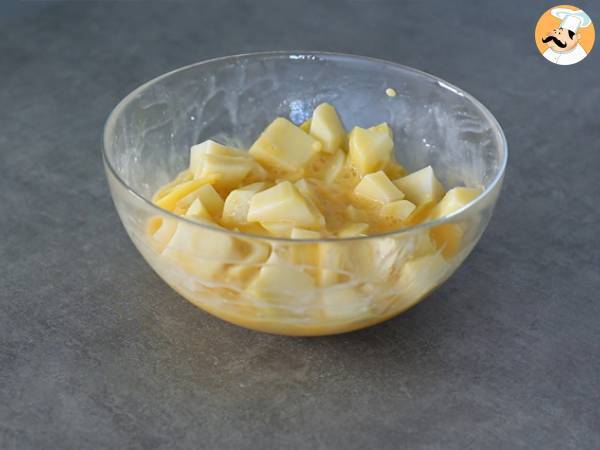 Raclette-tortilla - Valmistelu askel 2