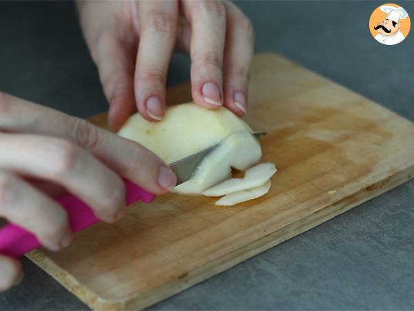Päärynäfrangipane yksittäisinä annoksina - Valmistelu askel 1
