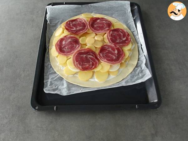 Raclette-piirakka - Valmistelu askel 3