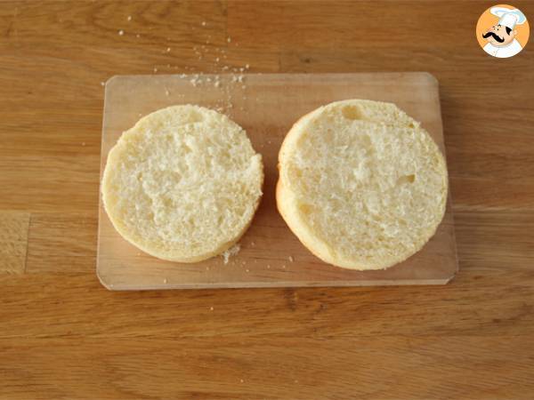 Raclette-hampurilainen - Valmistelu askel 1