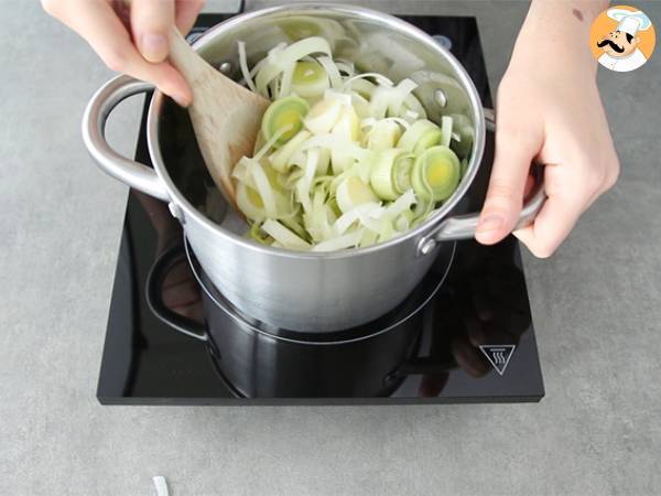 Purjo-, kookosmaito- ja currykeitto - Valmistelu askel 1