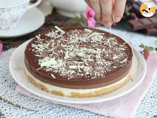 Extra suklaakakku kolmella suklaalla - Valmistelu askel 8