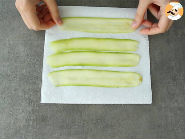 Kesäkurpitsa- ja pinaattilasagne - Valmistelu askel 1