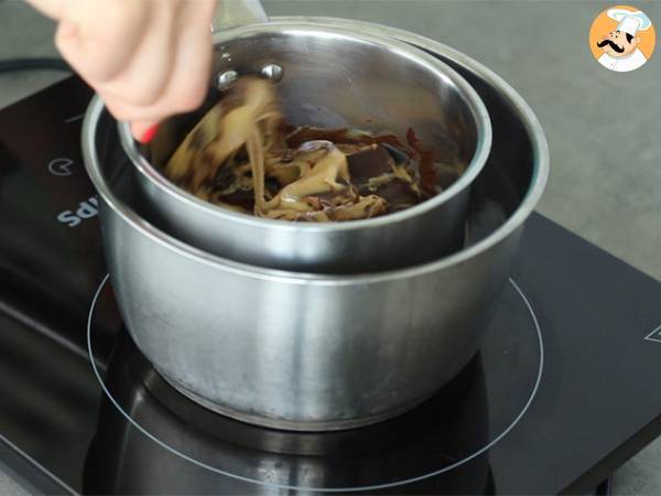 Vegaaninen maapähkinäfudge - Valmistelu askel 1