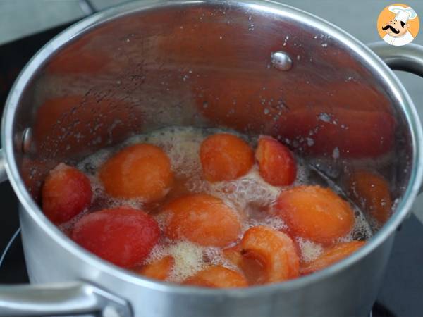 Kotitekoinen aprikoosihillo - Valmistelu askel 2