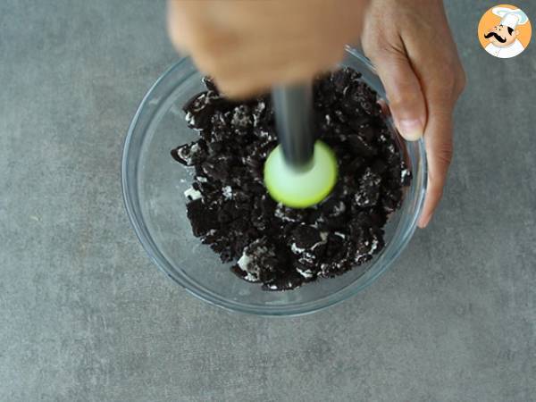 Oreo-keksimousse - Valmistelu askel 2