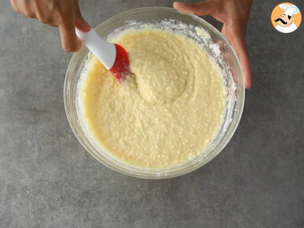 Brasilialaiset kookosmuffinssit - Queijadinhas - Valmistelu askel 2