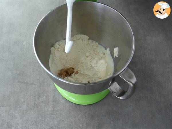 Brioche Butchy - Brioche ilman voita - Valmistelu askel 1