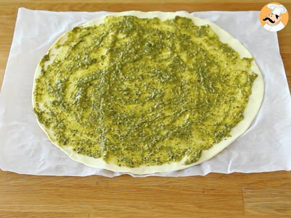 Pesto-leivonnaiset - Valmistelu askel 1