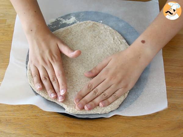 Focaccia kirsikkatomaattien kanssa - Valmistelu askel 3